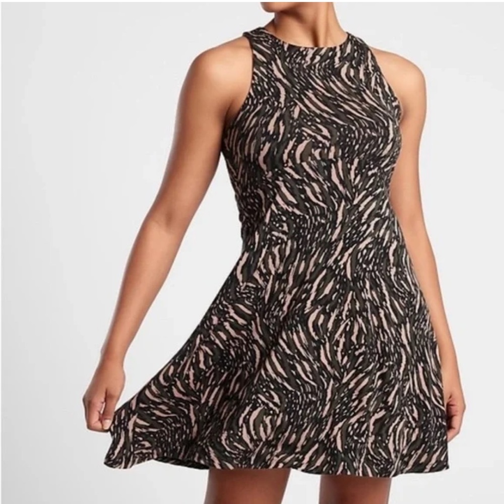 Athleta Santorini Printed Abstract Thera Dress Womens Large